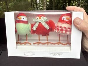 Target Wondershop Featherly Friends Mini Bird Set Holiday Decor 3pc